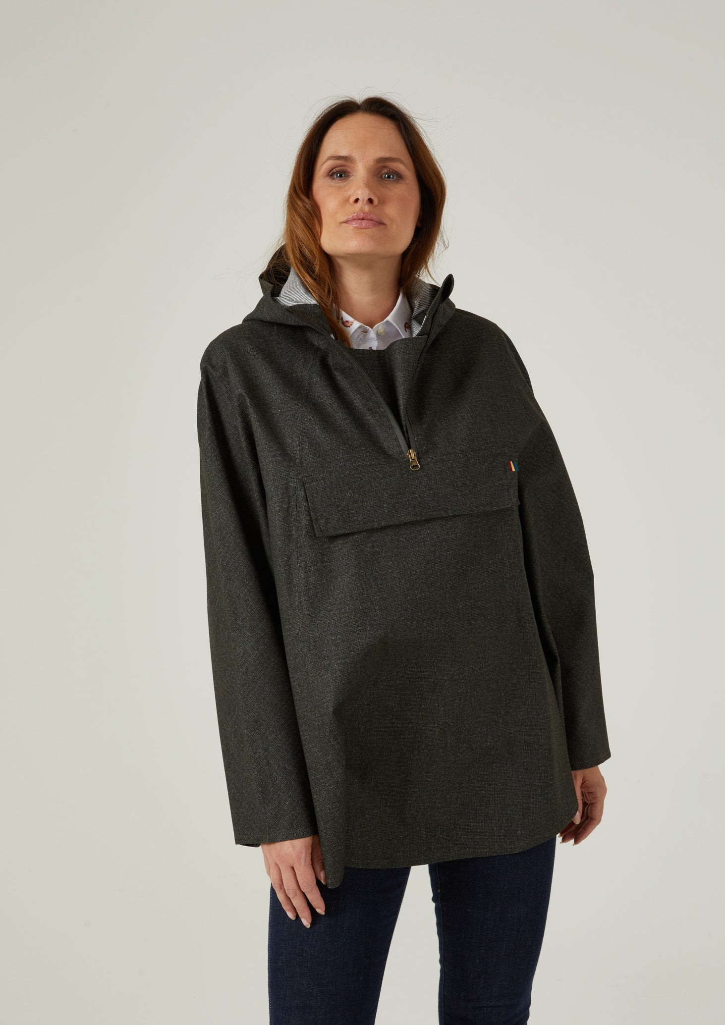 Fernley Ladies Waterproof Cape In Hopsack