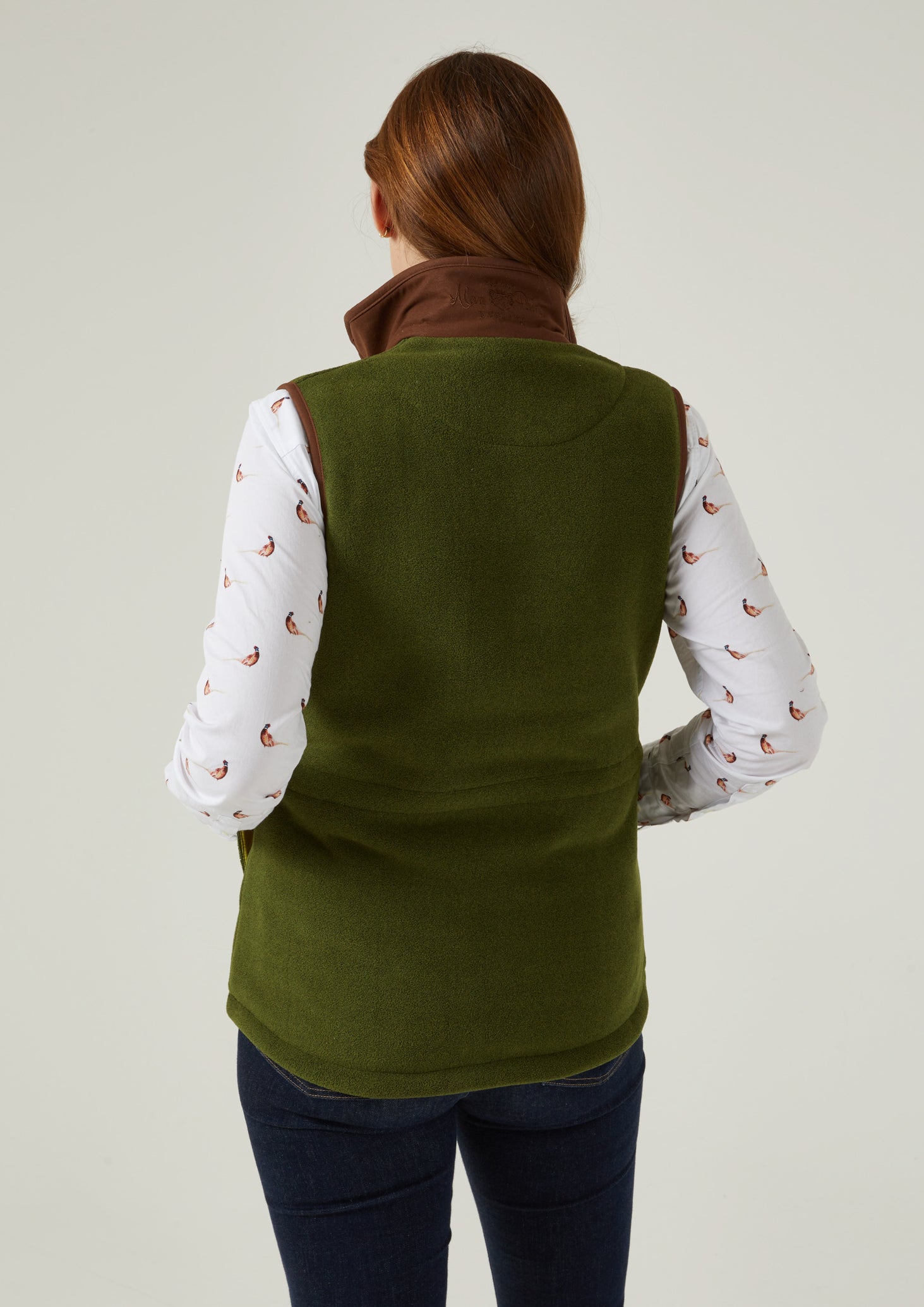 Aylsham Ladies Fleece Gilet In Leaf 