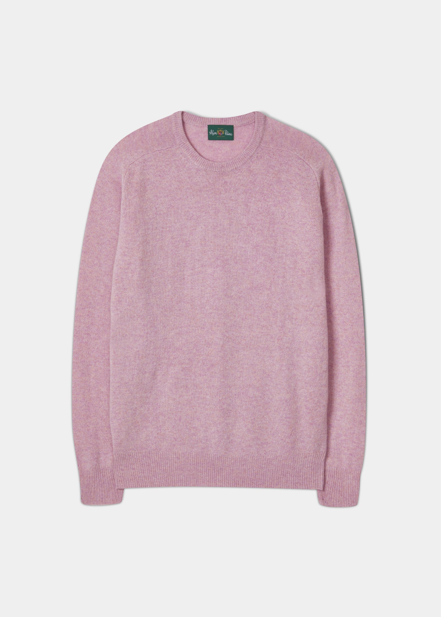 Dorset Men's Lambswool Jumper in Pink Haze
