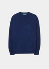 Hampshire Lambswool Jumper in Indigo