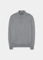 Hindhead Men's Merino Wool Polo Shirt in Light Grey Mix 