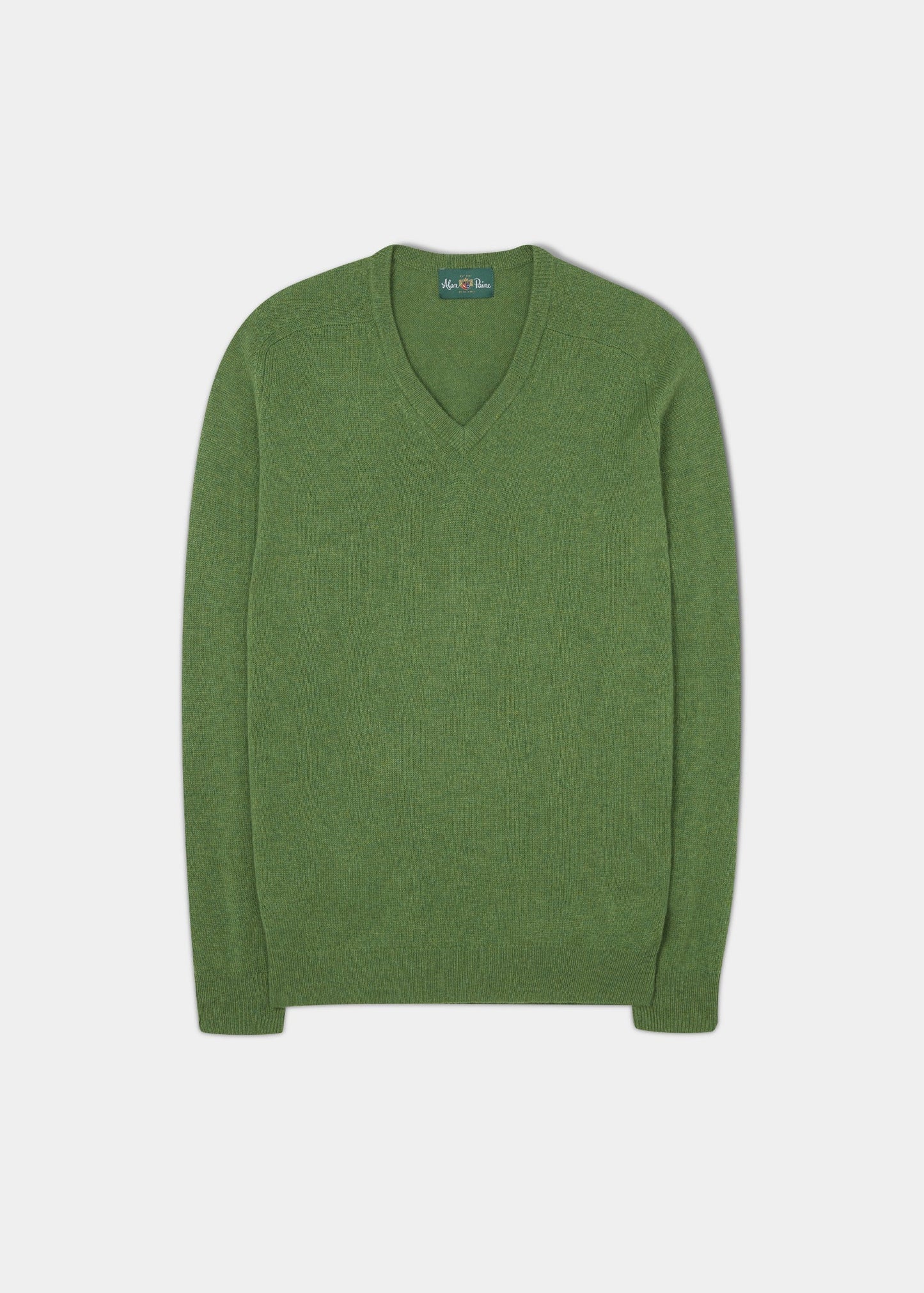 Kilsyth Men's Lambswool Jumper in Watercress 