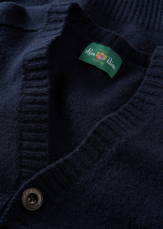 Kinloch Men's Shetland Wool Cardigan in Concord