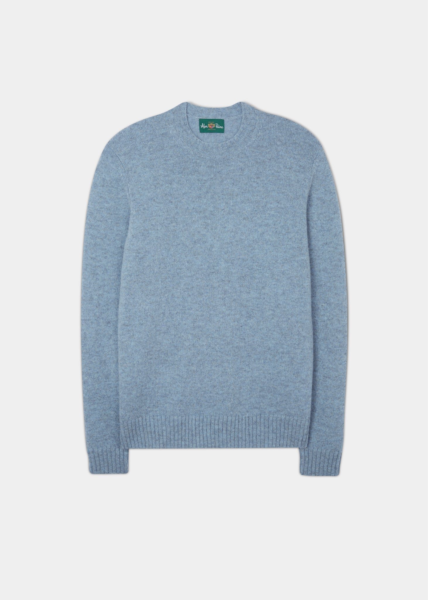 Kinnadie Supersoft Shetland Jumper In Glacier