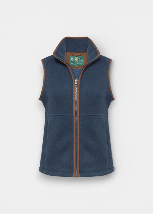 Aylsham Ladies Fleece Gilet In Blue Steel - Regular Fit