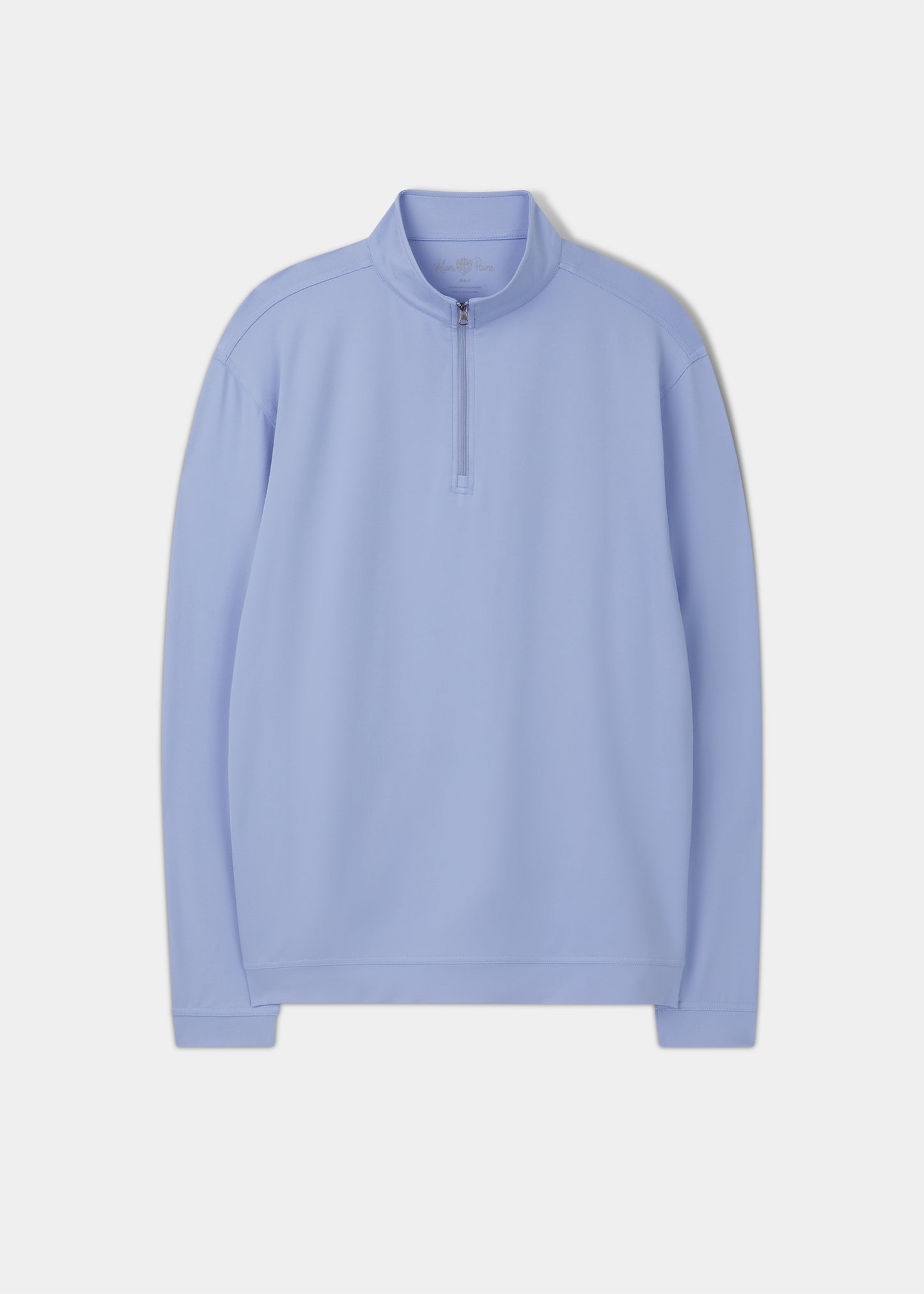 Rainford Performance 1/4 Zip Mock Neck In Light Blue