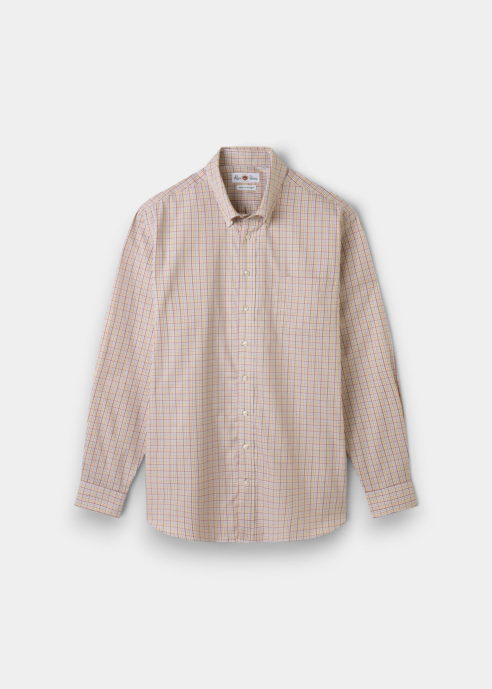 Mirfield Red and Yellow Check Cotton Shirt - Classic Fit