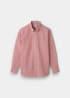 Alan Paine Mirfield red and white gingham check cotton shirt in a classic fit with a button-down collar
