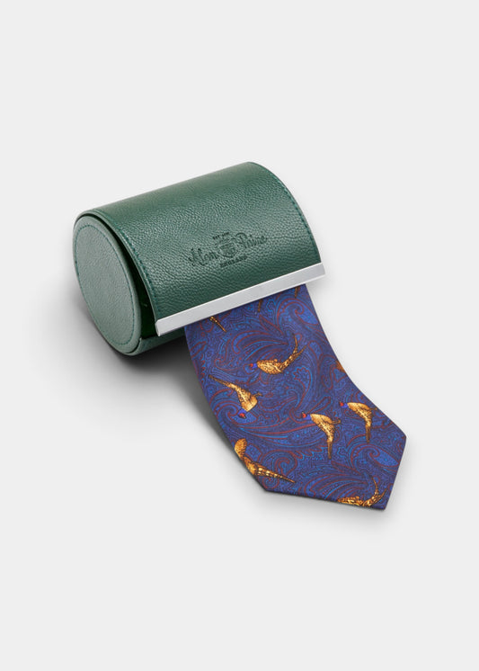 Ripon Silk Country Tie In Navy