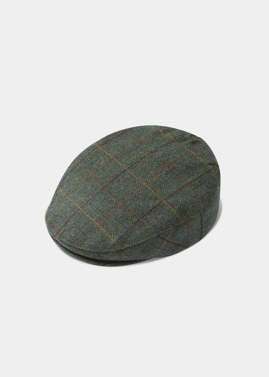 Rutland Men's Tweed Flat Cap In Fern