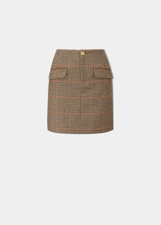 Surrey Ladies Tweed Skirt In Sycamore 