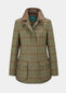Surrey Ladies Tweed Coat In Clover