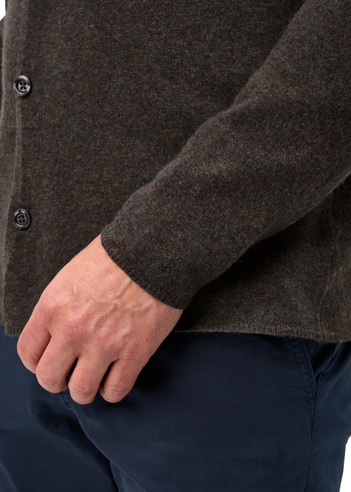 Tore Geelong Wool Knitted Shirt In Cask - Regular Fit