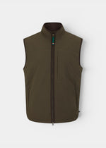 Willsden Men's Water Repellent Gilet In Olive - Regular Fit