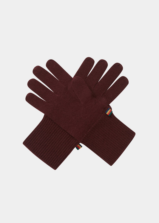 Cashmere Ladies Gloves - Claret