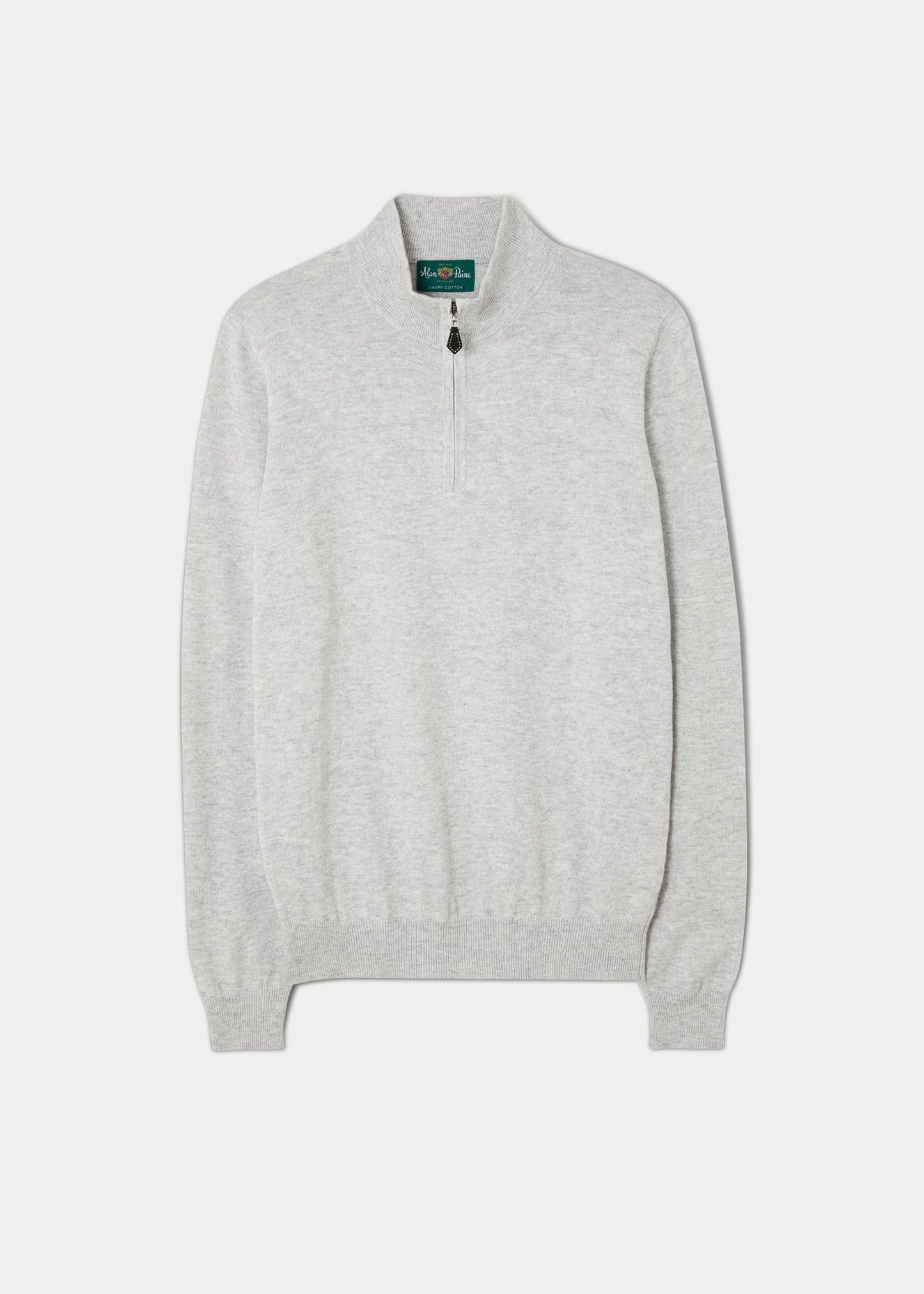 Selhurst Cotton Cashmere 1/4 Zip Jumper In Dove