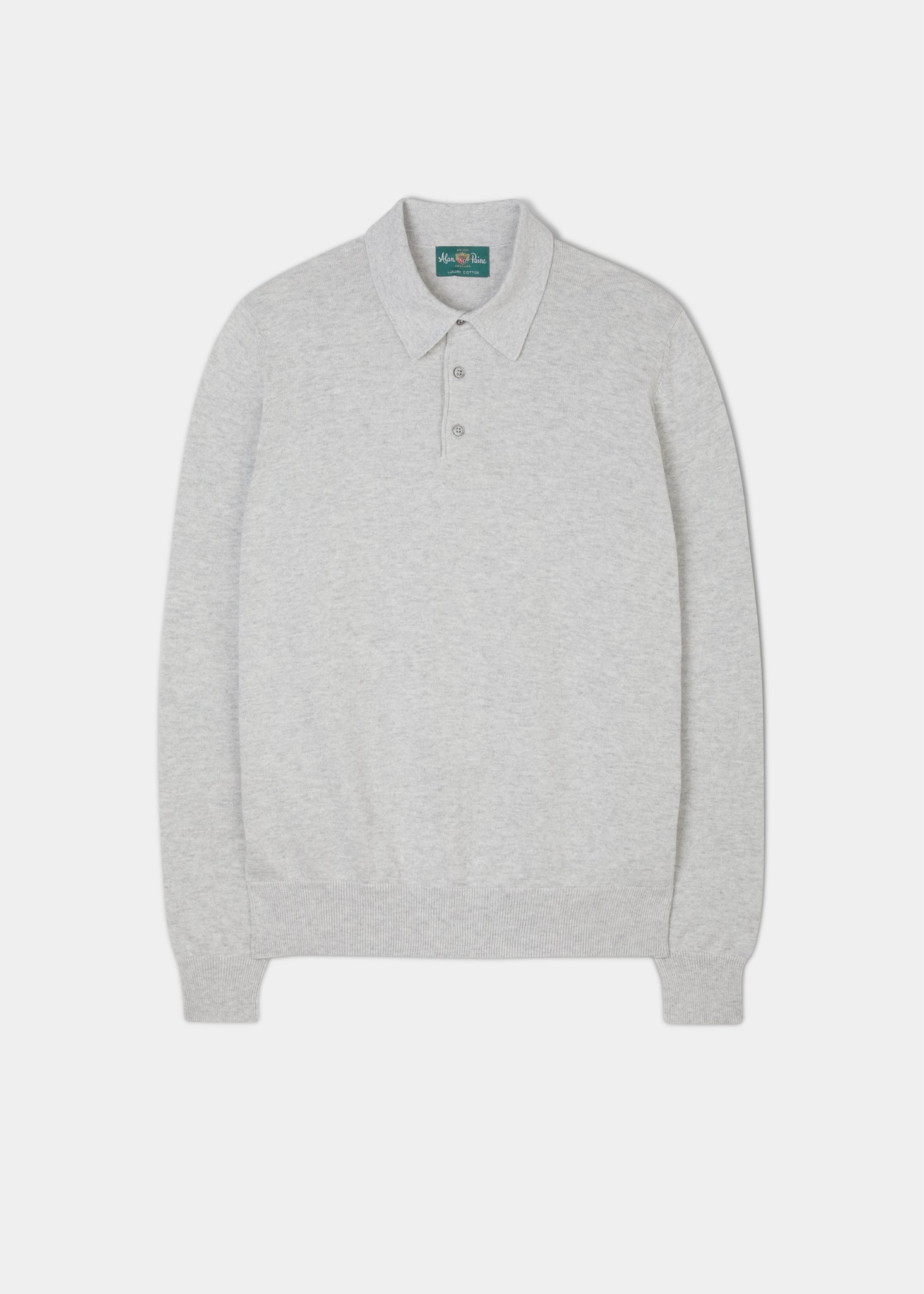 Fernhurst Men's Long Sleeve Polo In Dove