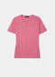Ladies cotton cashmere short sleeved t-shirt in colourway malibu