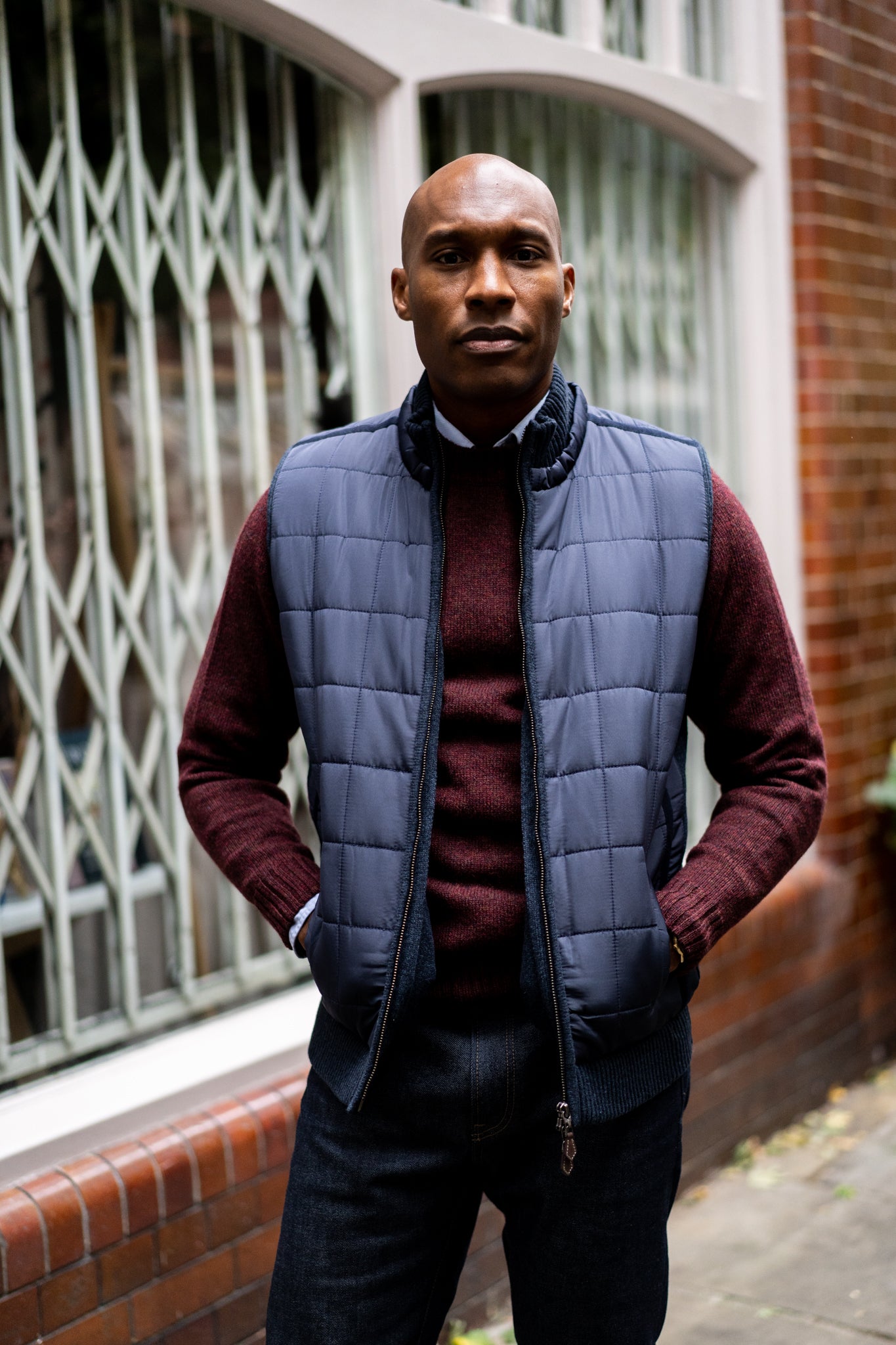 Ambleton Men's Wool Waistcoat In Moonshine - Regular Fit