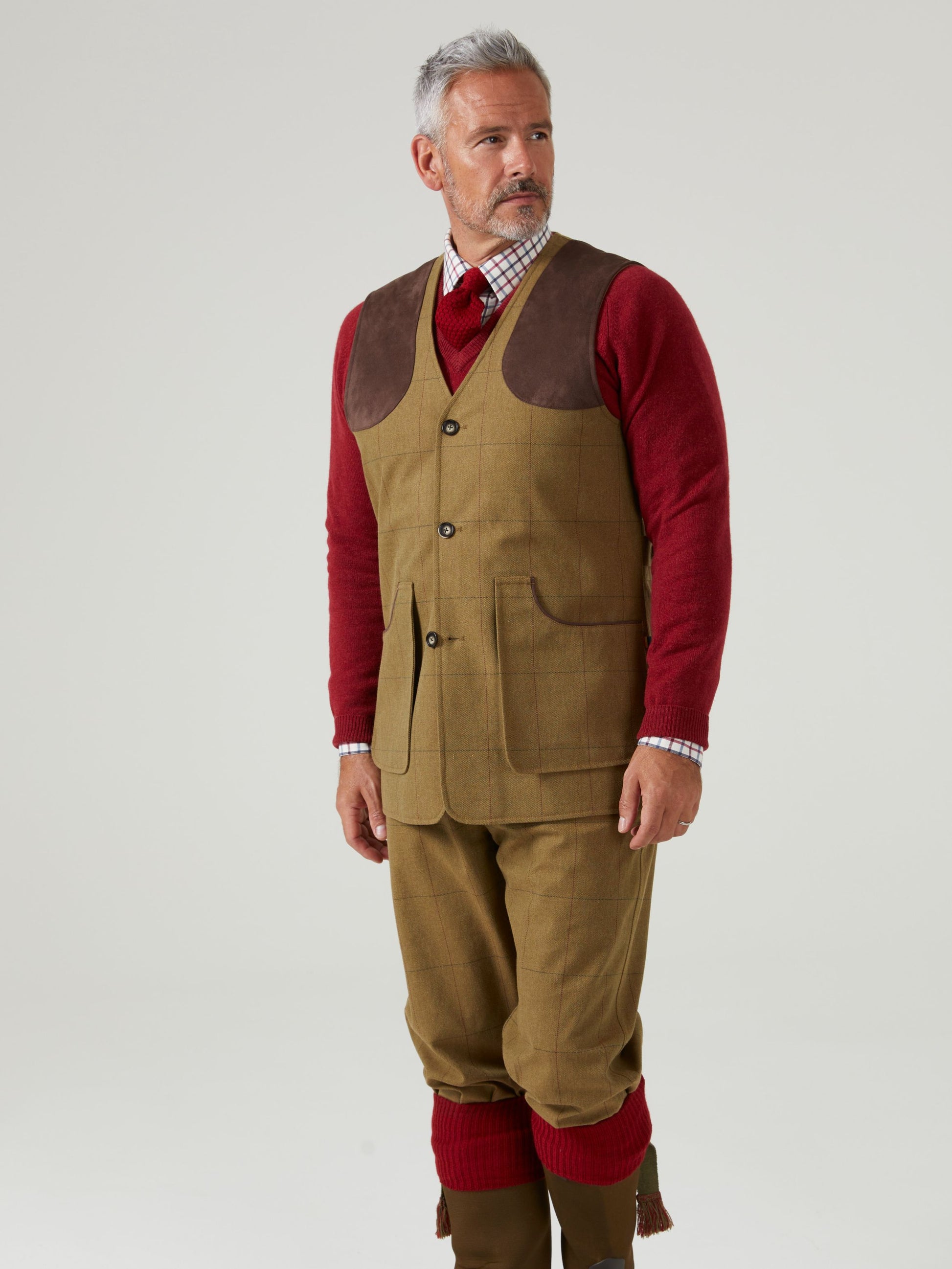 Axford Men's Waterproof Lightweight Shooting Waistcoat In Glen