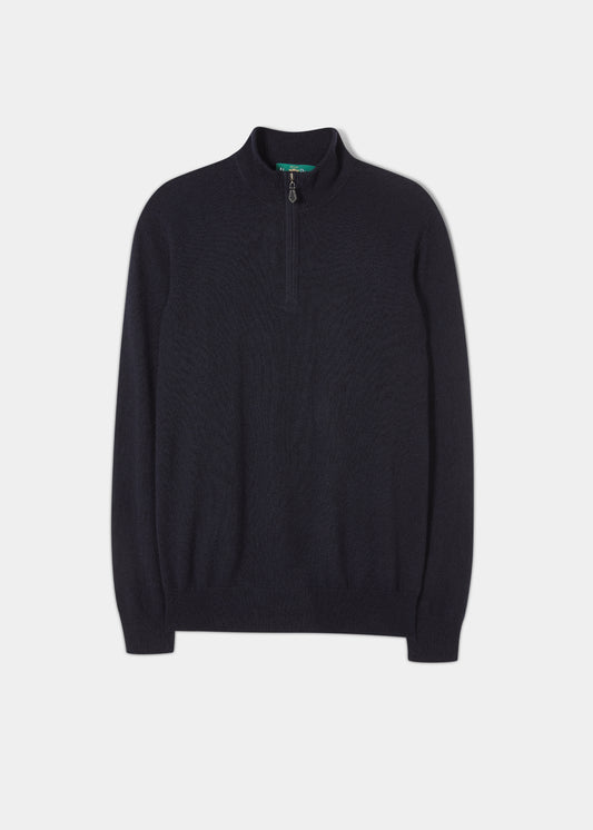 Cashmere-Half-Zip-Sweater-Navy