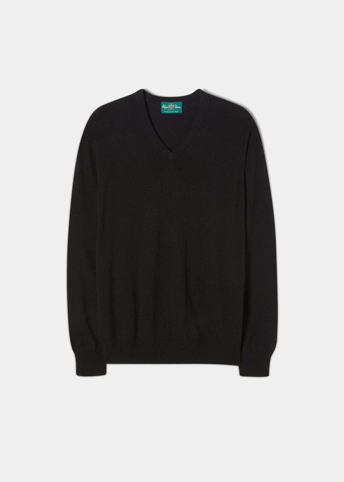 Haddington Cashmere Jumper in Black – Alan Paine