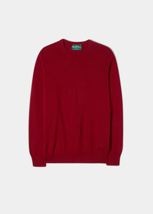 Alan Paine Ruby Cashmere Crew Neck Jumper - Main Image