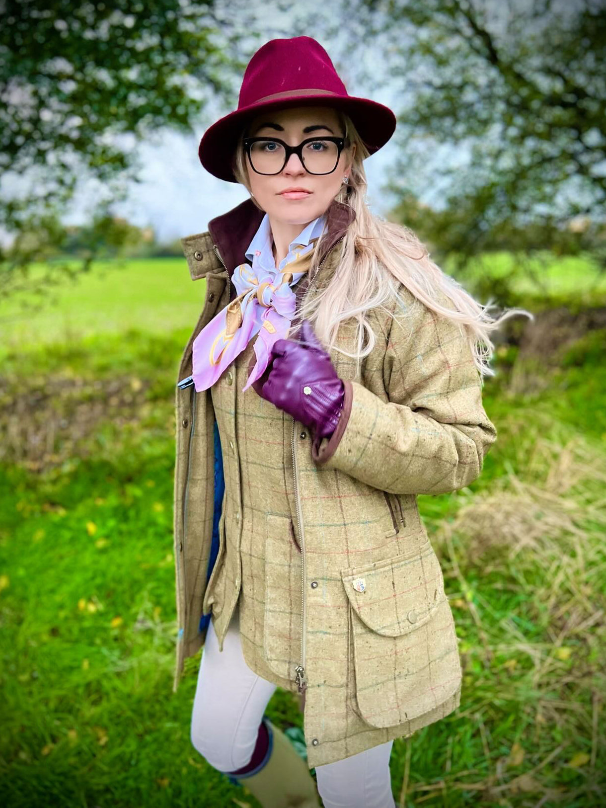Combrook Ladies Tweed Shooting Coat In Gorse - Shooting Fit