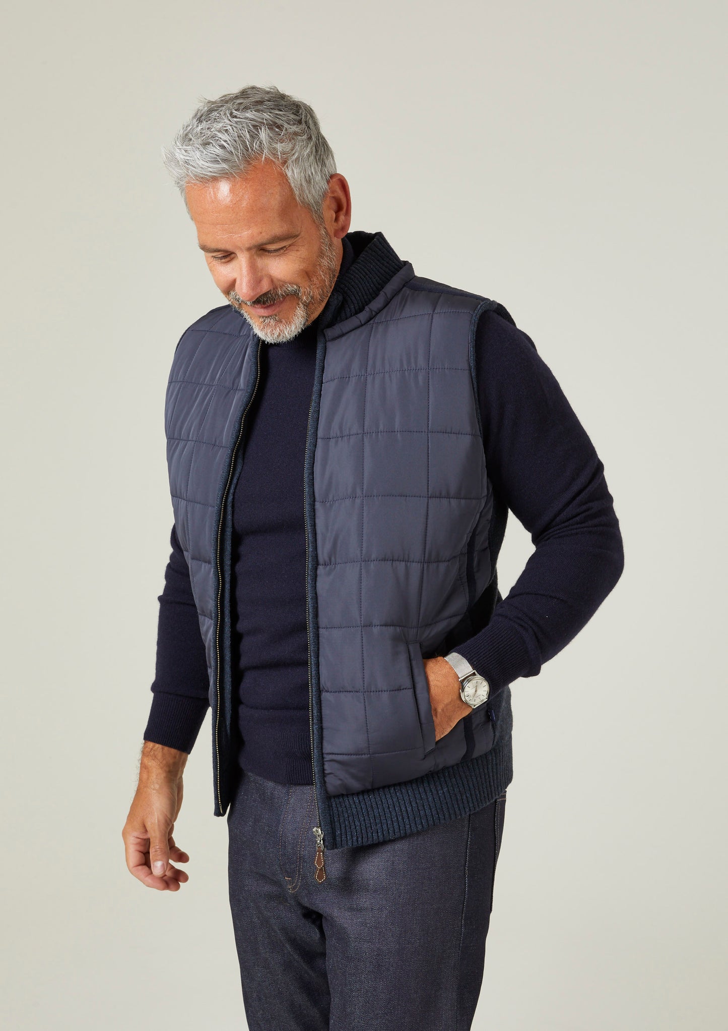 Kilnwick Men's Wool Jacket In Moonshine - Regular Fit