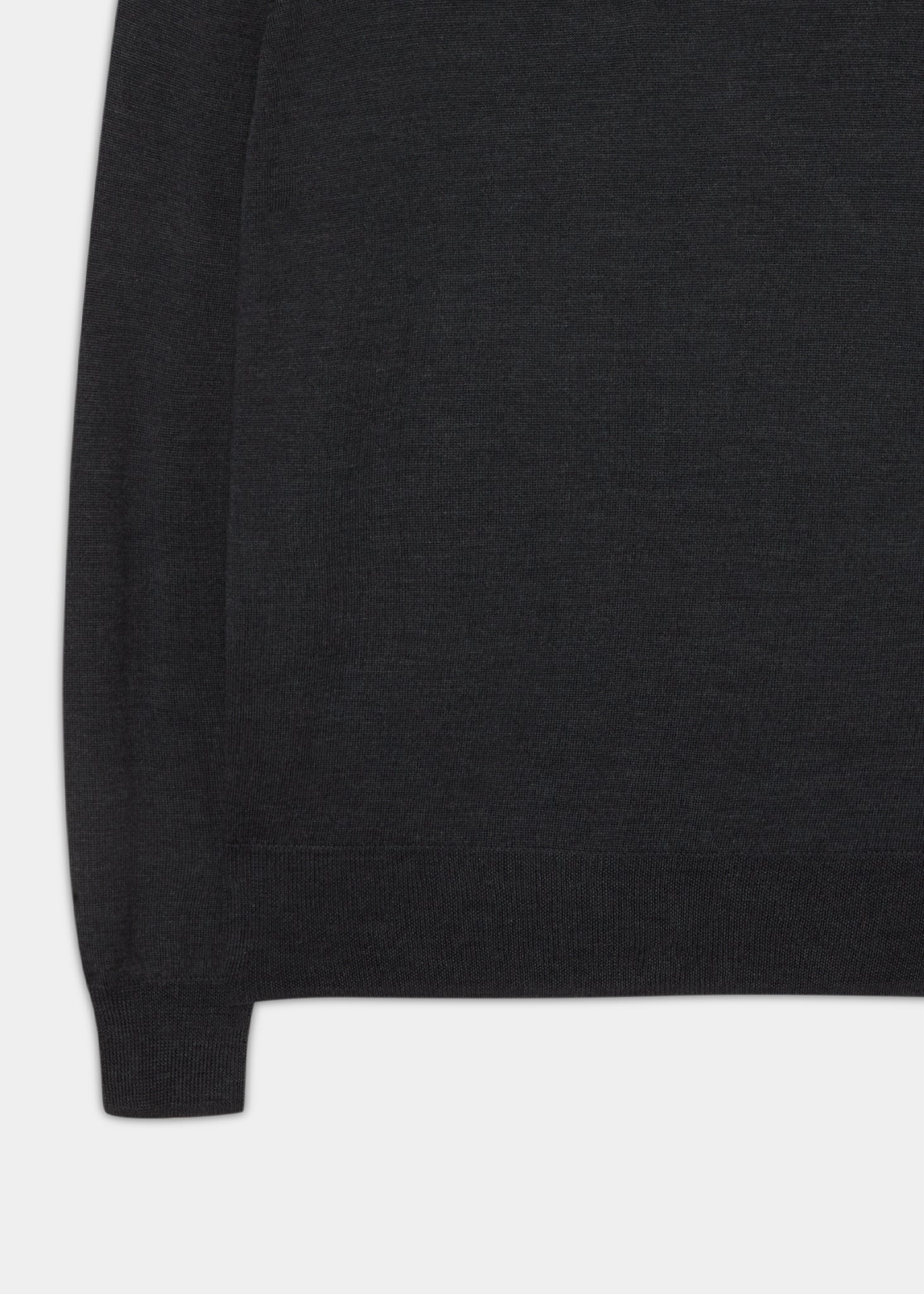 Merino-Wool-Long-Sleeve-Polo-Shirt-Charcoal