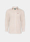 Aylesbury men's brown country check shirt featuring Alan Paine logo.