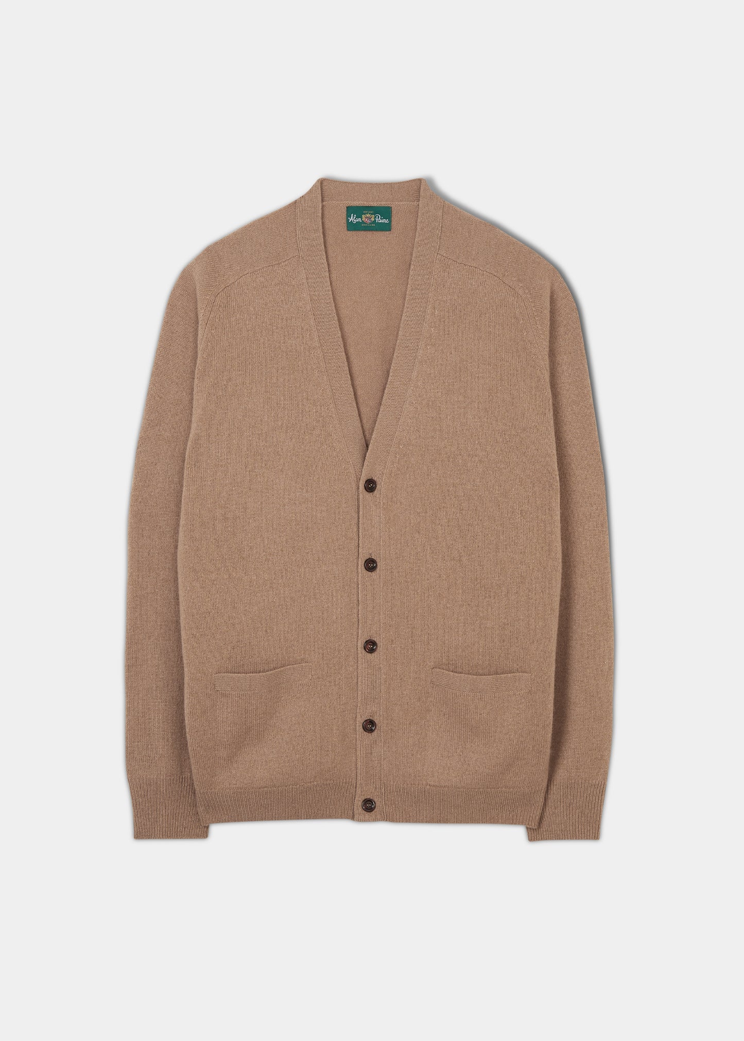 Cornwall Lambswool Cardigan in Camel – Alan Paine