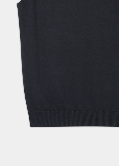 Ellerby Cotton Cashmere Slipover In Dark Navy