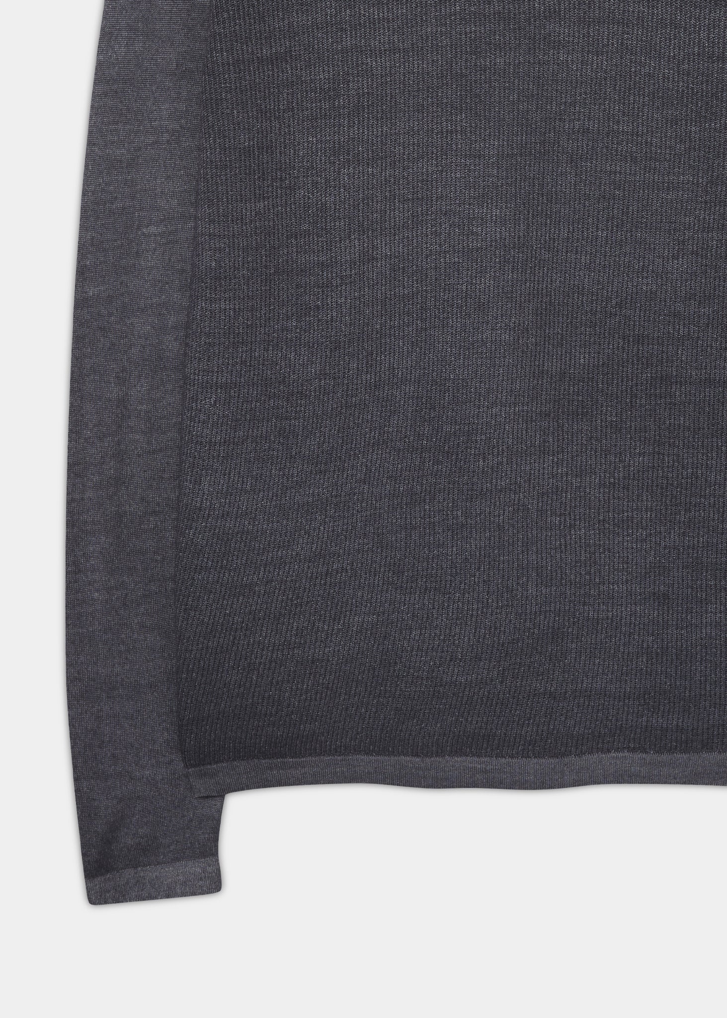 Kennford Faded Dye Merino Crew Neck Jumper In Lead 