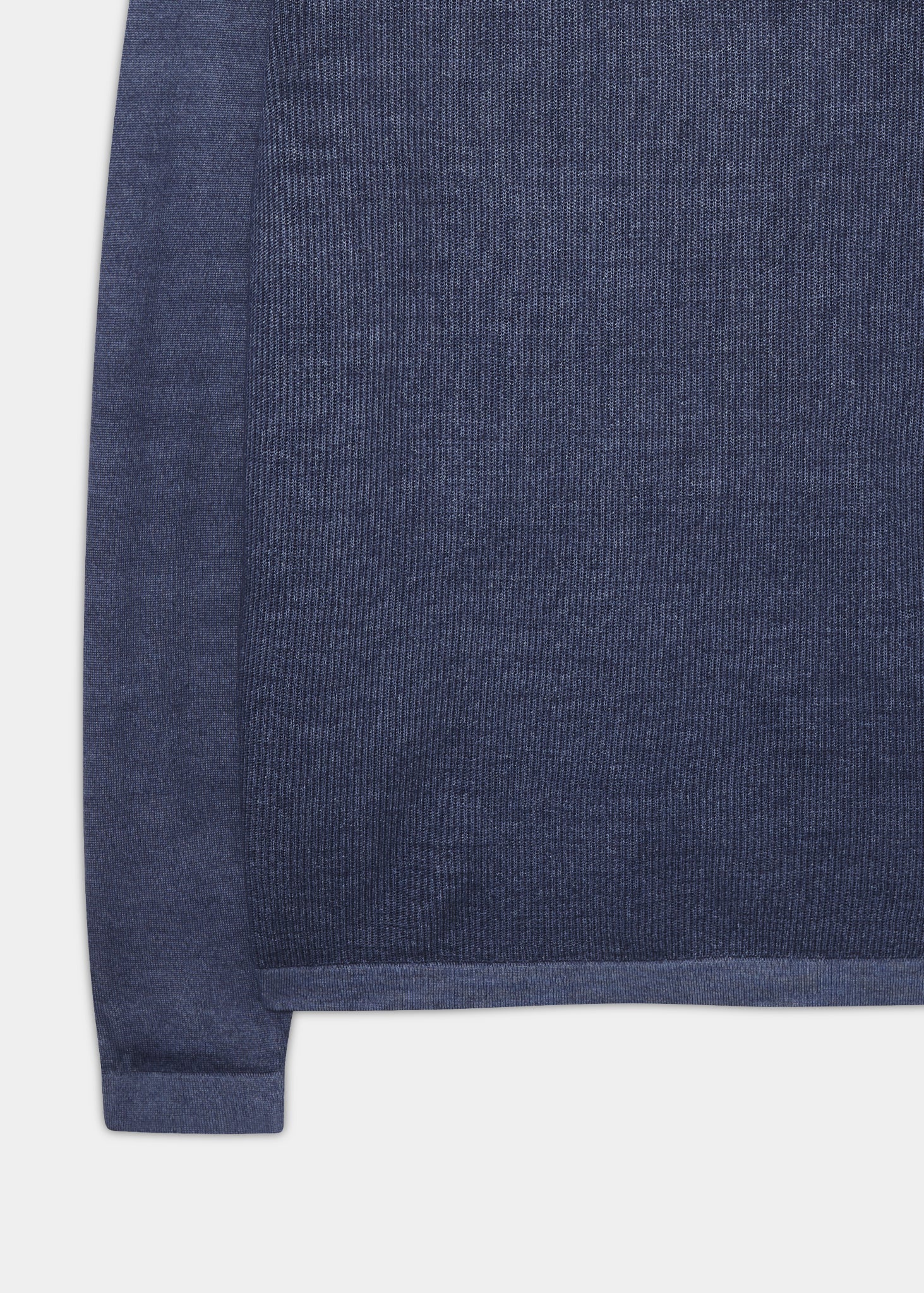 Kennford Faded Dye Merino Crew Neck Jumper In Nightshade