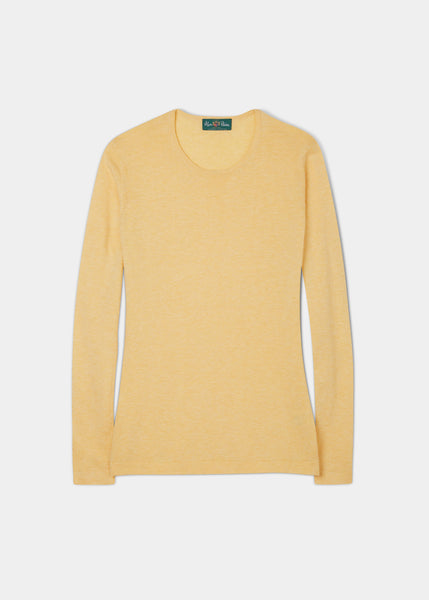 Cotton crew neck jumper ladies on sale