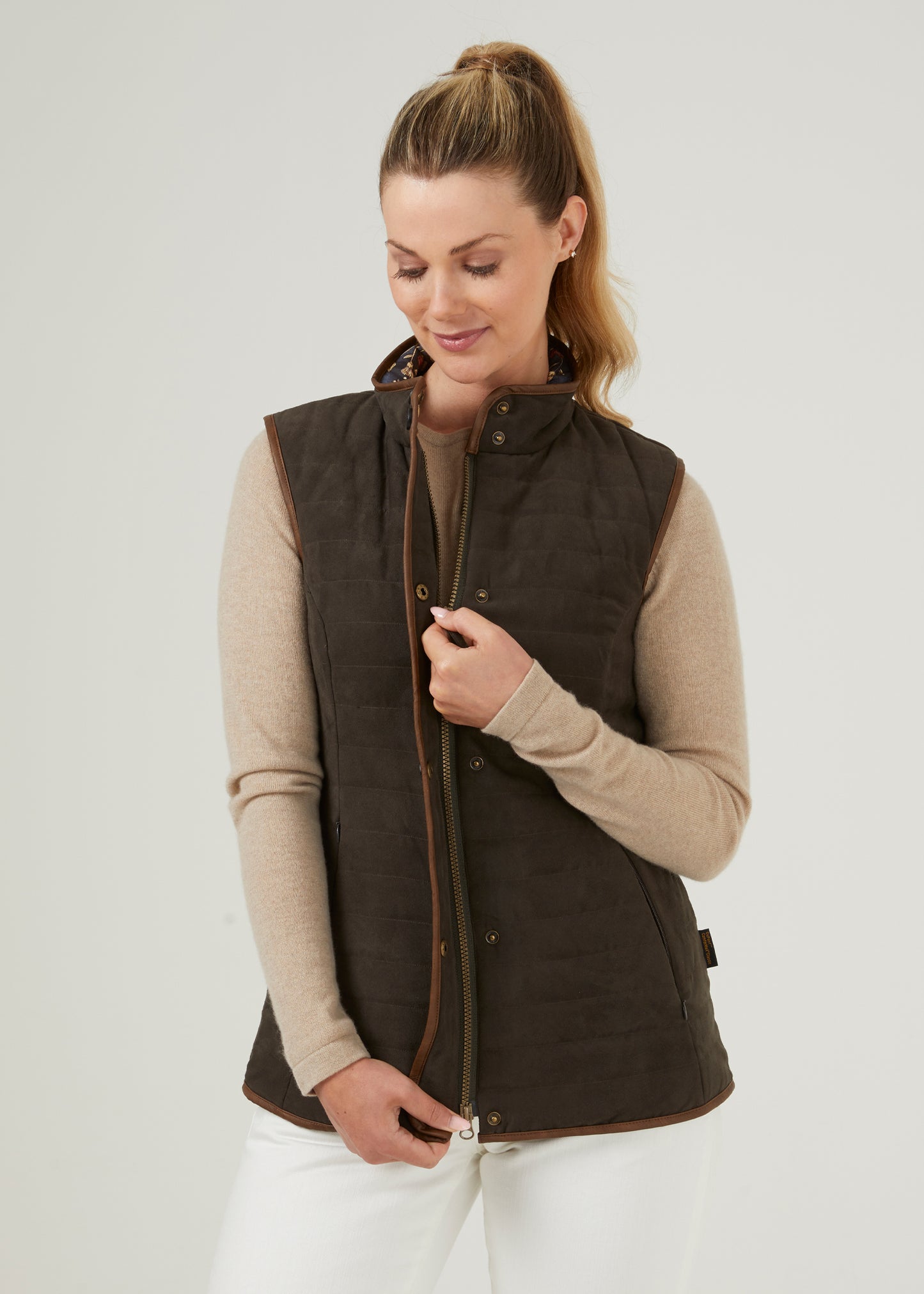 ladies-quilted-gilet-olive-felwell
