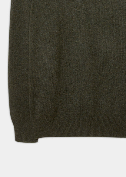 Dorset Men's Lambswool Jumper in Seaweed - Classic Fit