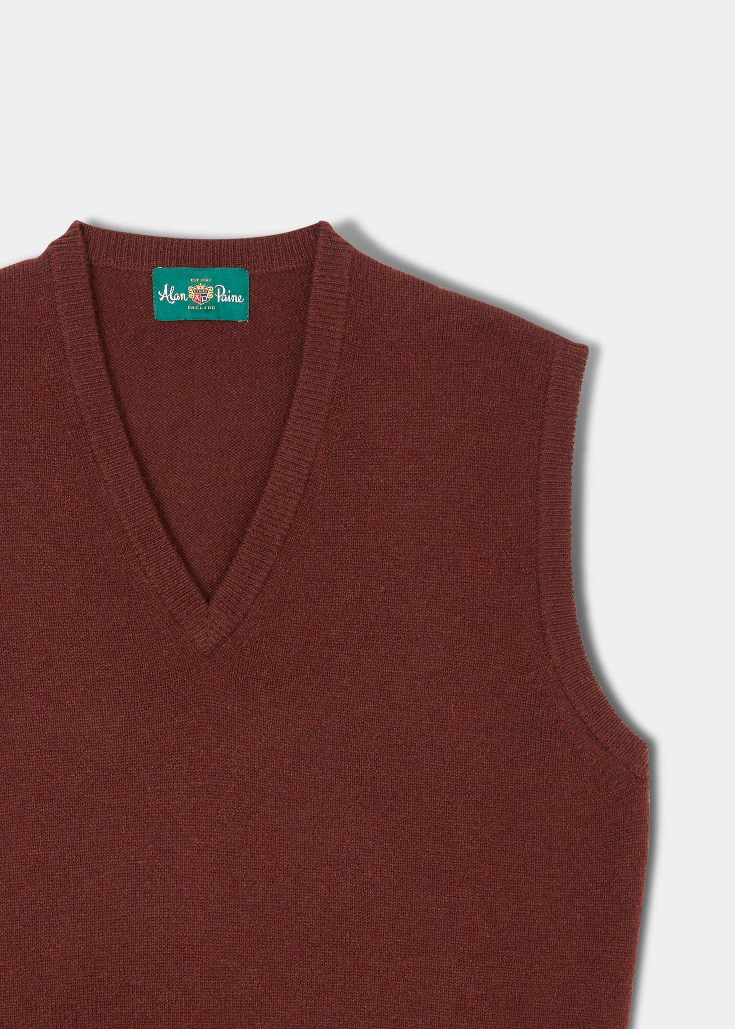 Mens Lambswool Slipover in Nebula