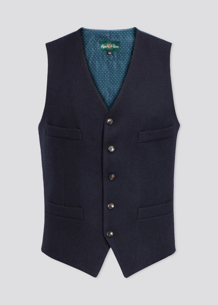 Surrey Men's Plain Waistcoat In Navy